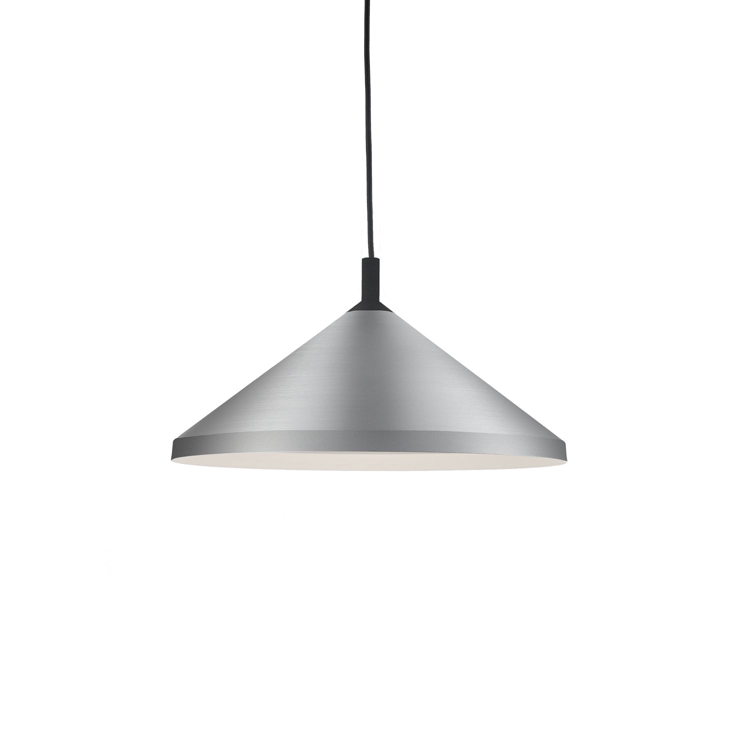 Kuzco Dorothy brushed nickel with black detail pendant 493118-BN/BK
