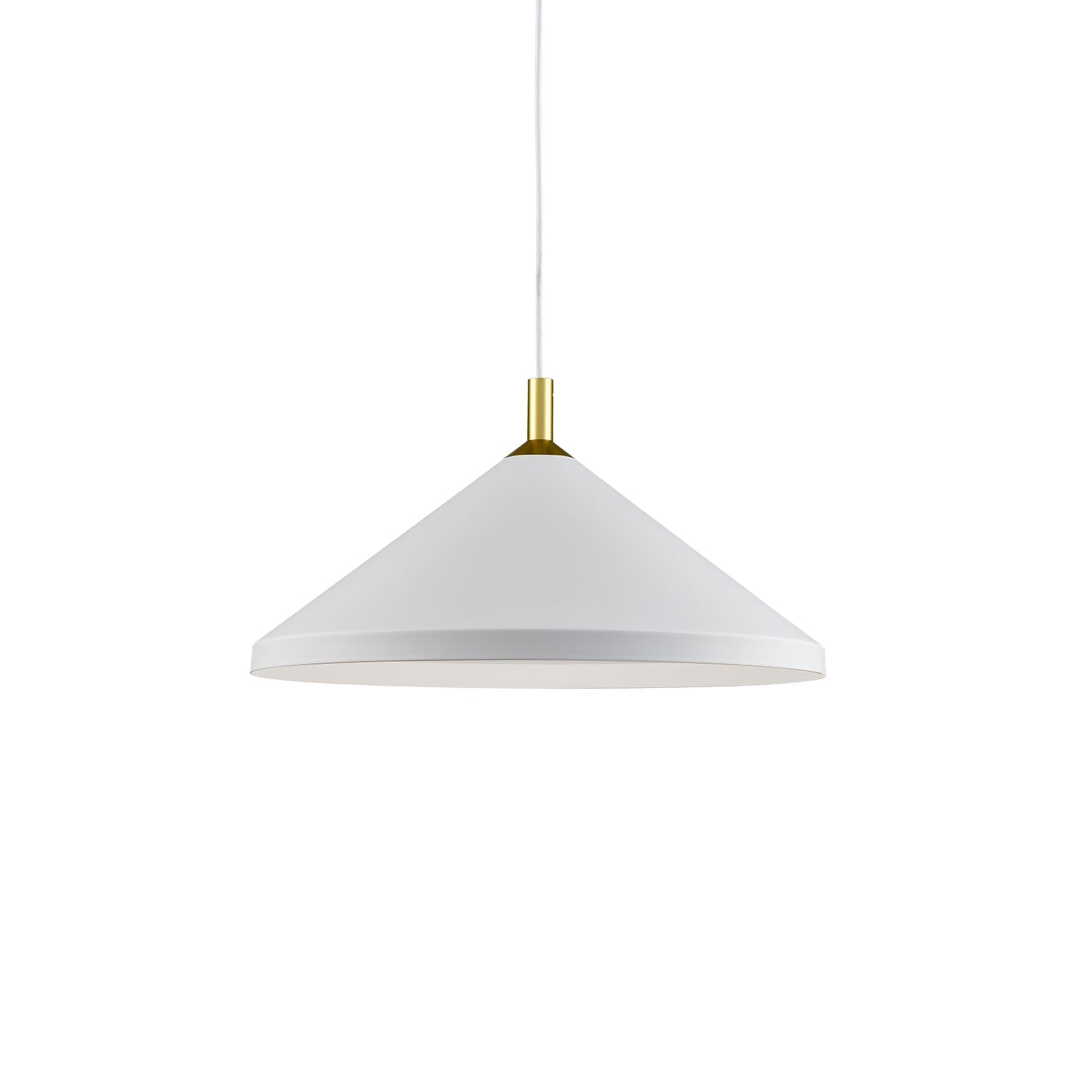 Kuzco Dorothy white with gold detail pendant 493118-WH/GD