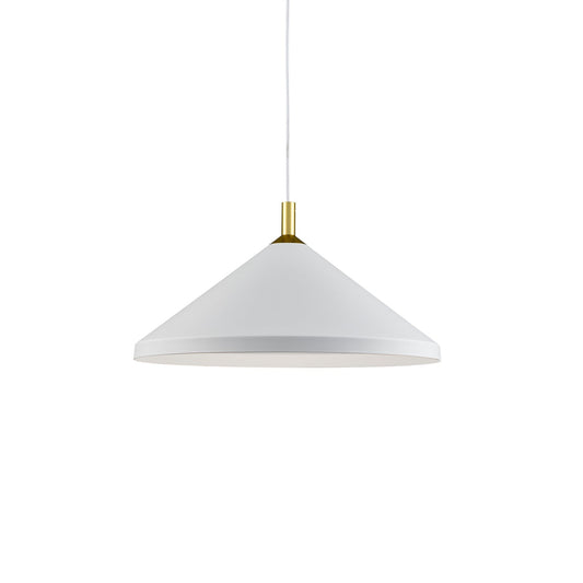 Kuzco Dorothy white with gold detail pendant 493118-WH/GD