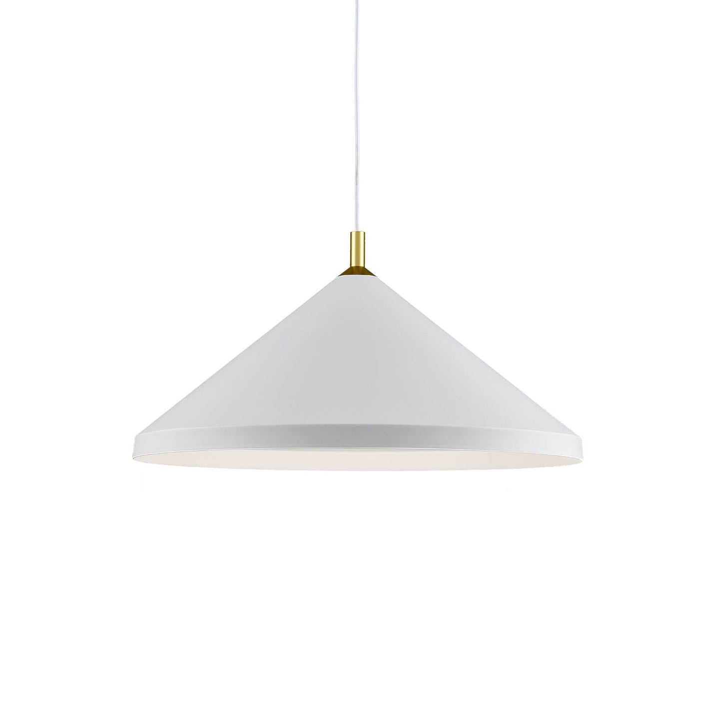 Kuzco Dorothy white with gold detail pendant 493126-WH/GD
