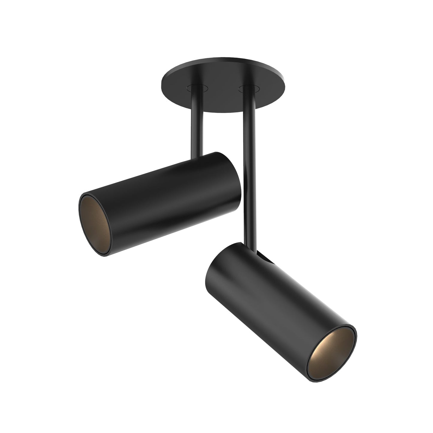 Kuzco Downey black semi-flush mount SF15702-BK