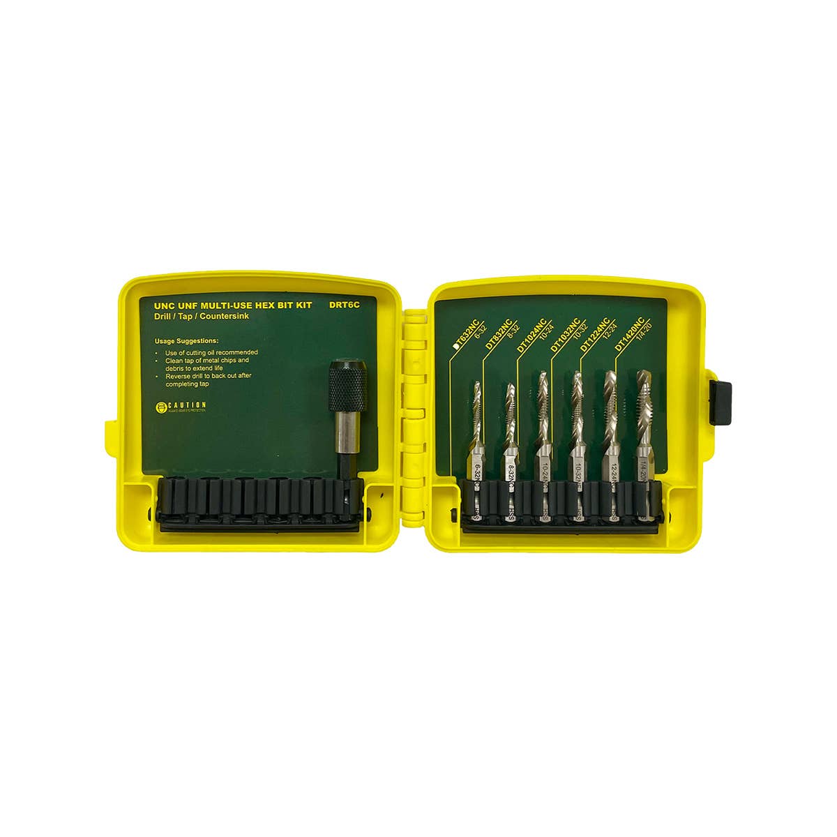 Dottie DRT6C Dottie 6 Pc Drill & Tap Bit Kit DRT6C