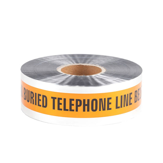 Dottie DU05 Dottie 3 in x 1000 ft Orange Detectable Tape Caution Buried Telephone Line Below DU05