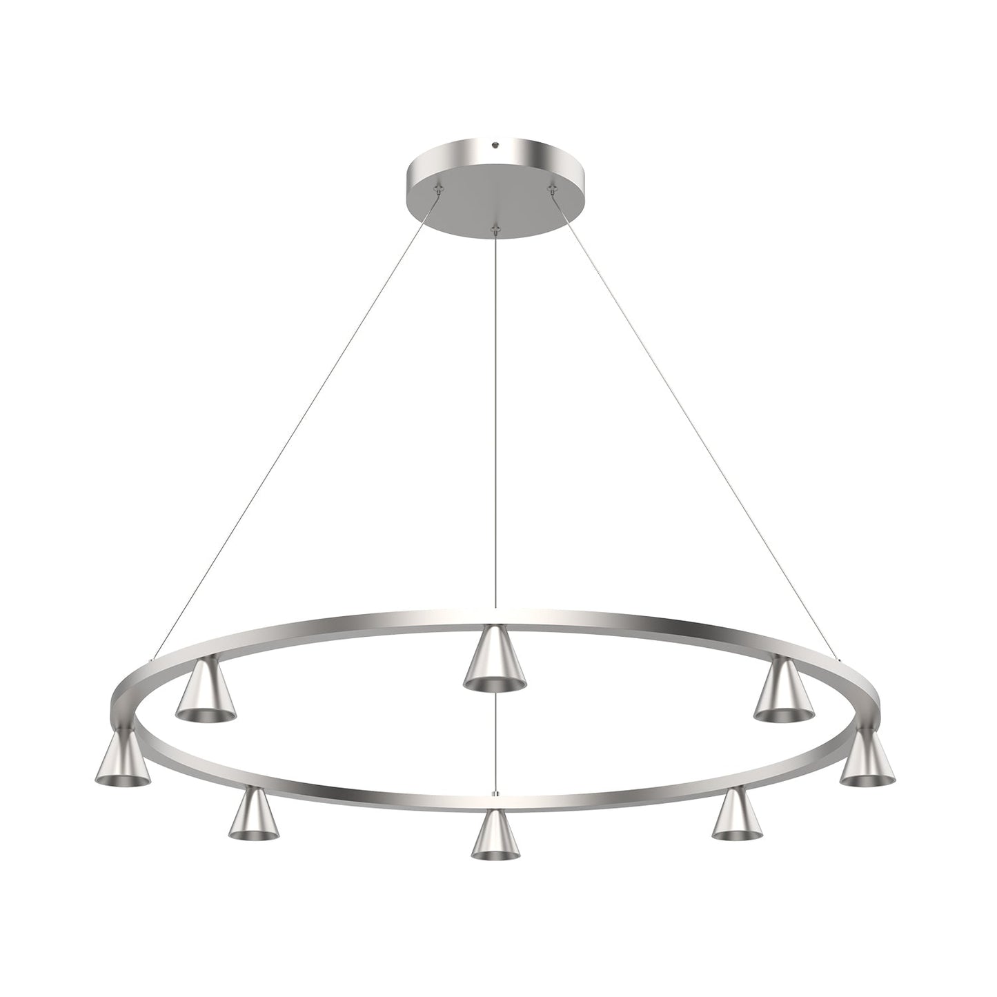 Kuzco Dune brushed nickel chandelier CH19933-BN