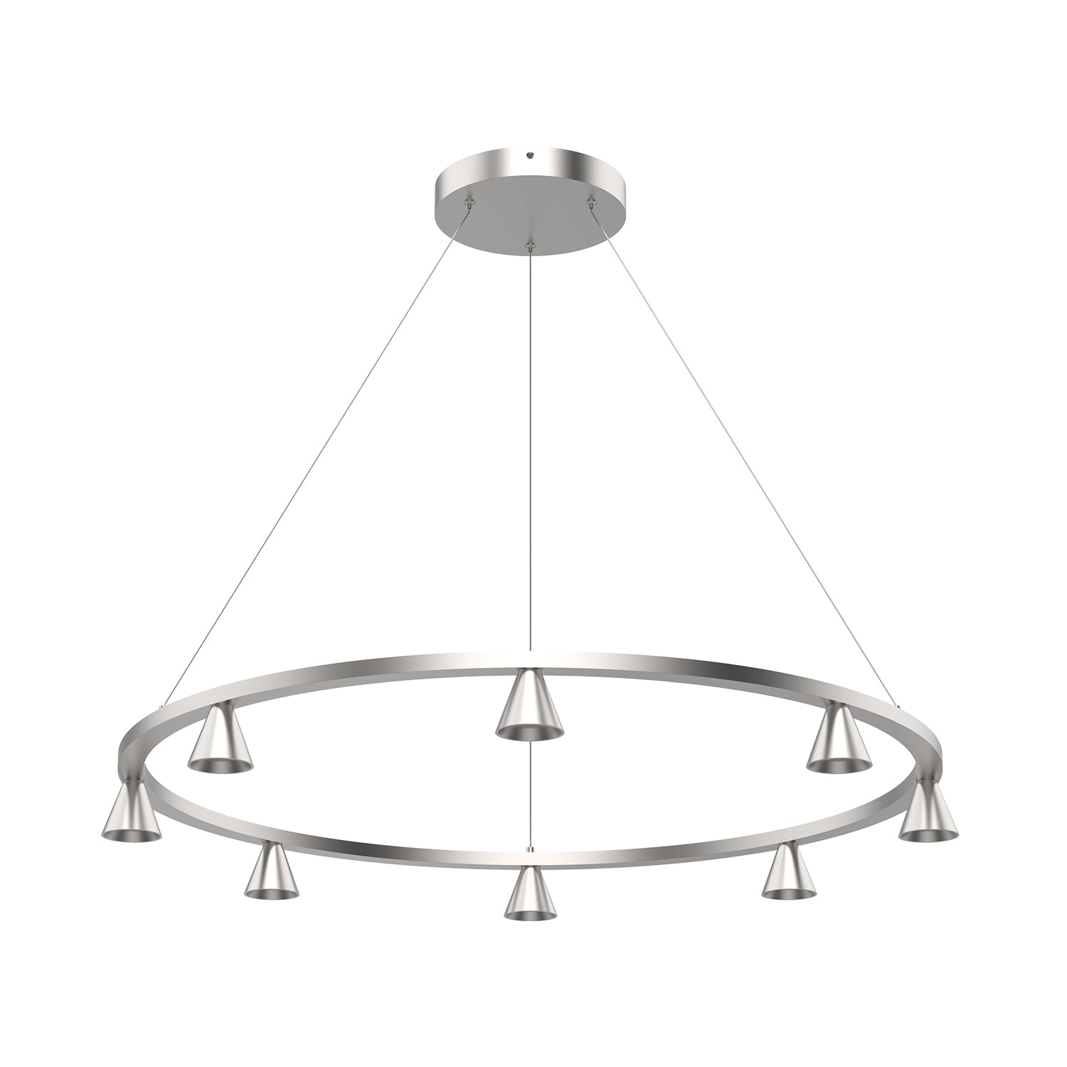 Kuzco Dune brushed nickel chandelier CH19933-BN