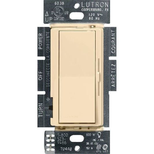Lutron Diva LED+ dimmer switch in Ivory
