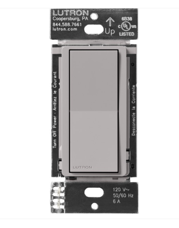 Lutron Claro switch in Gray