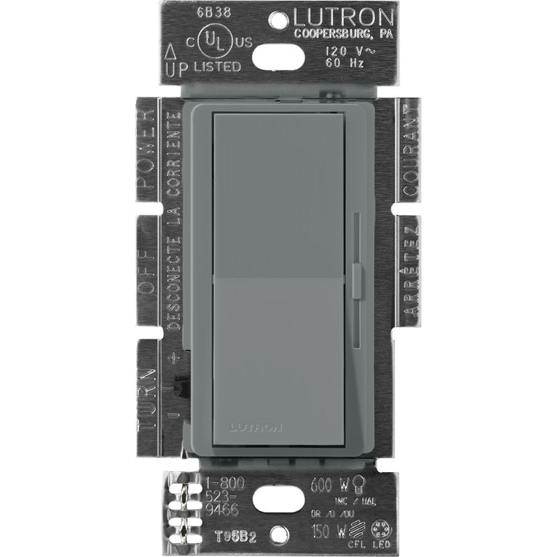 Lutron Diva dimmer switch in Slate