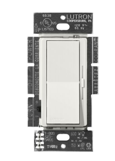 Lutron Diva 3-wire dimmer switch in Lunar Gray