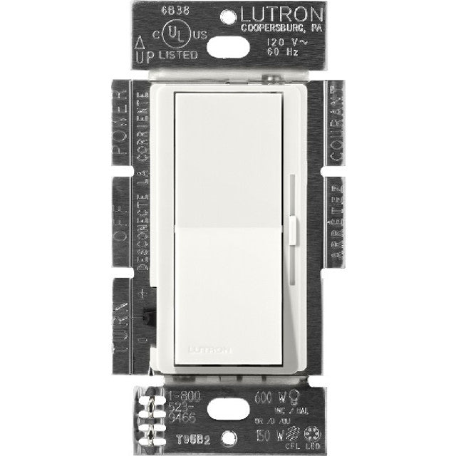 Lutron Diva dimmer switch in Architectural White