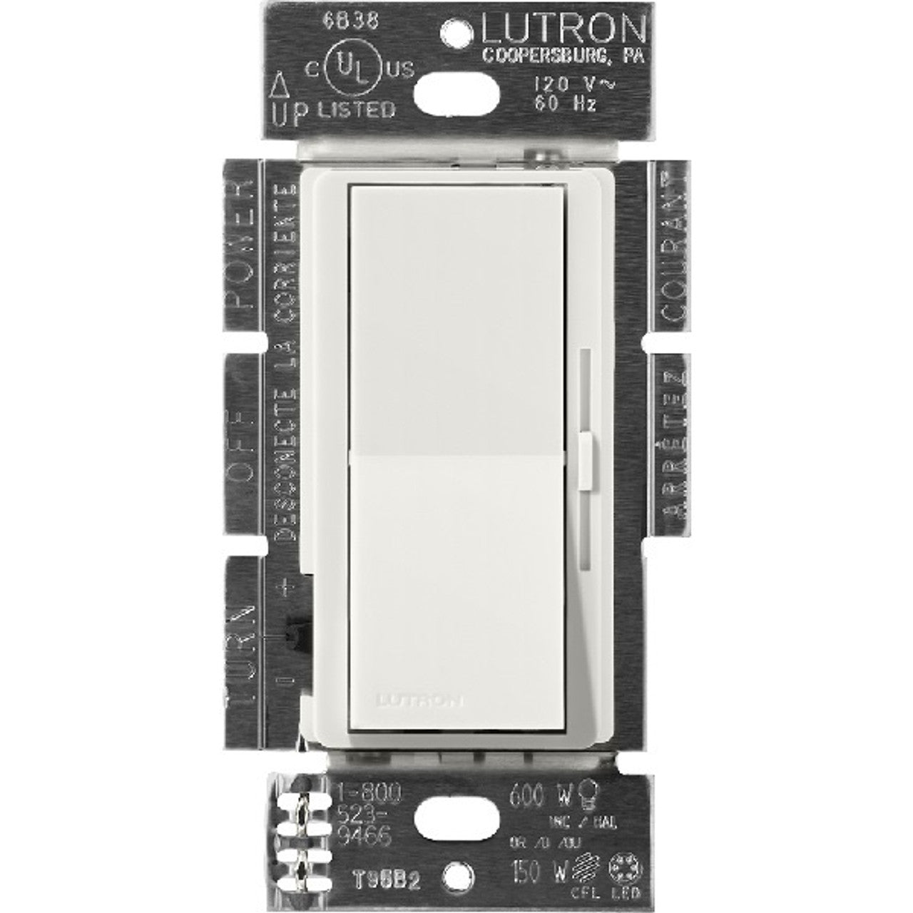 Lutron Diva dimmer switch in Lunar Gray