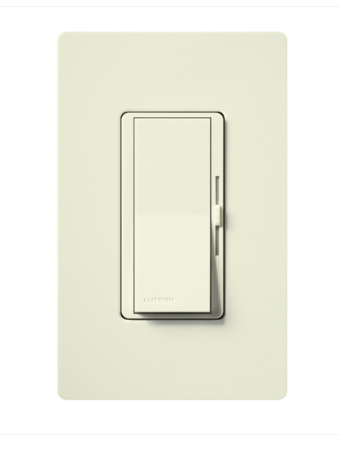 Lutron Diva dimmer switch in Biscuit