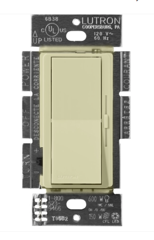 Lutron Diva dimmer switch in Sage