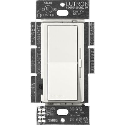 Lutron Diva dimmer switch in Architectural White