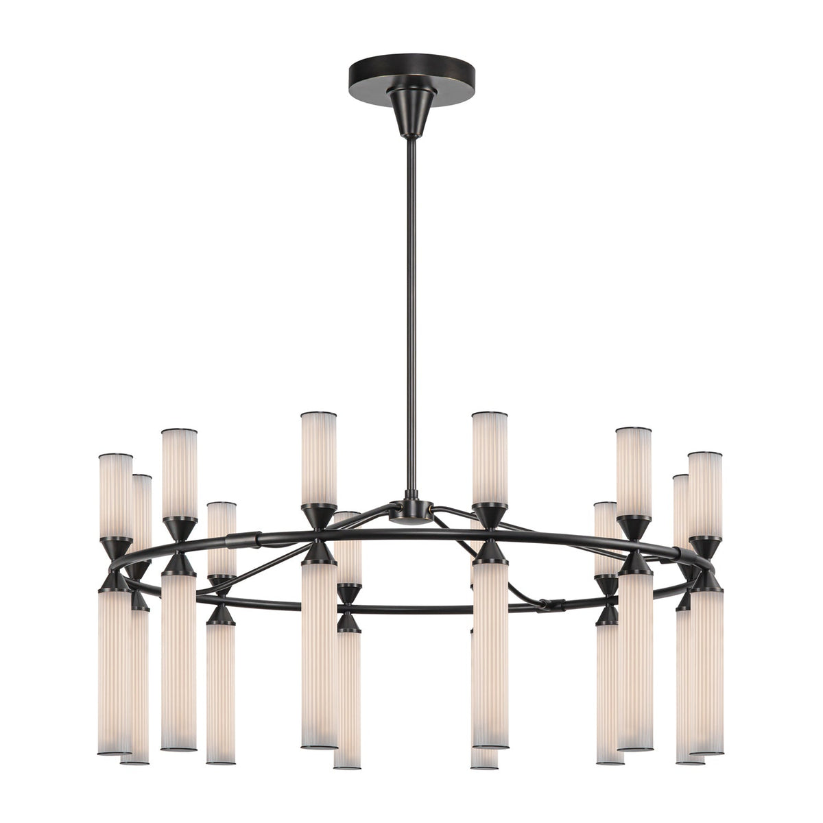 Alora Edwin urban bronze chandelier CH348038UBFR