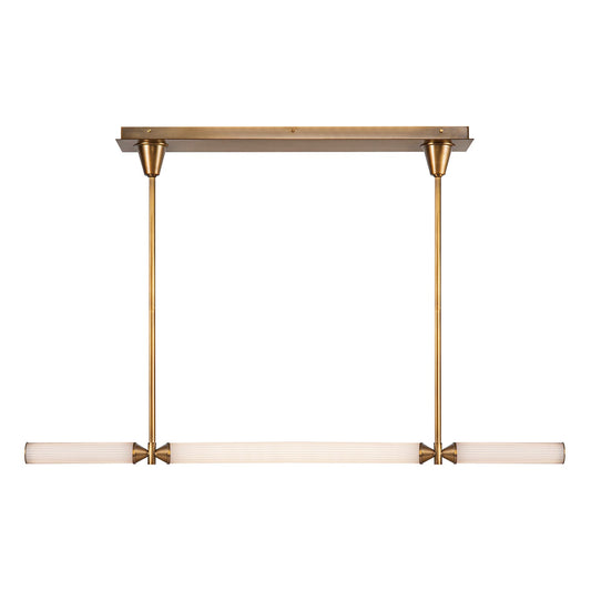 Alora Edwin vintage brass linear pendant LP348148VBFR