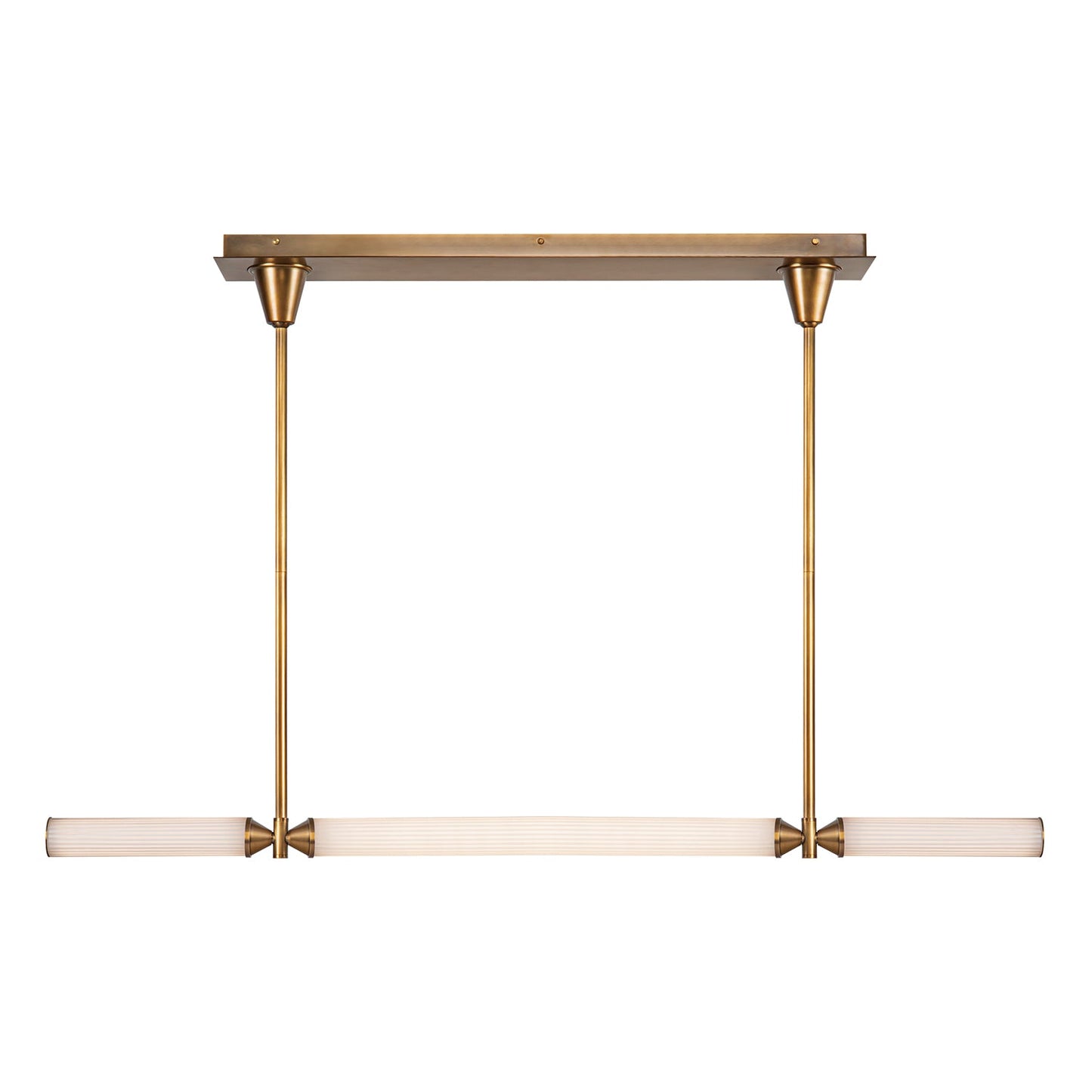 Alora Edwin vintage brass linear pendant LP348148VBFR-UNV