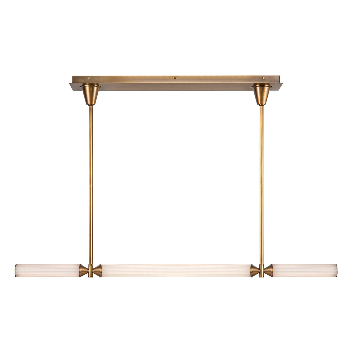Alora Edwin vintage brass linear pendant LP348148VBFR-UNV