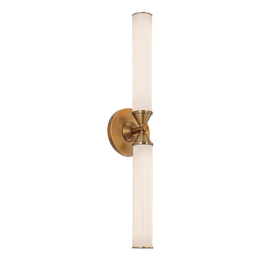 Alora Edwin vintage brass vanity light WV348222VBFR