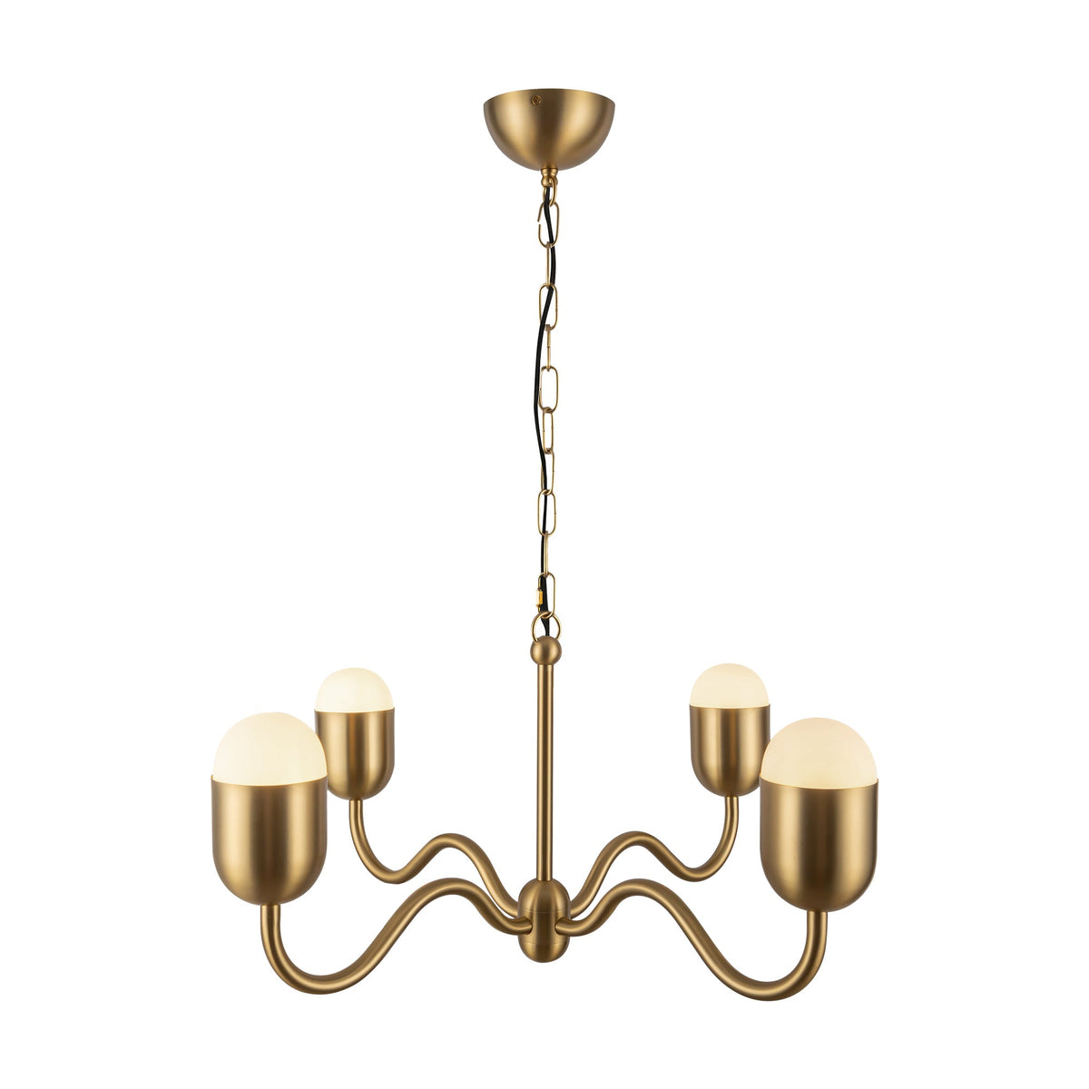 Alora Mood Effie brushed gold chandelier CH558427BGOP