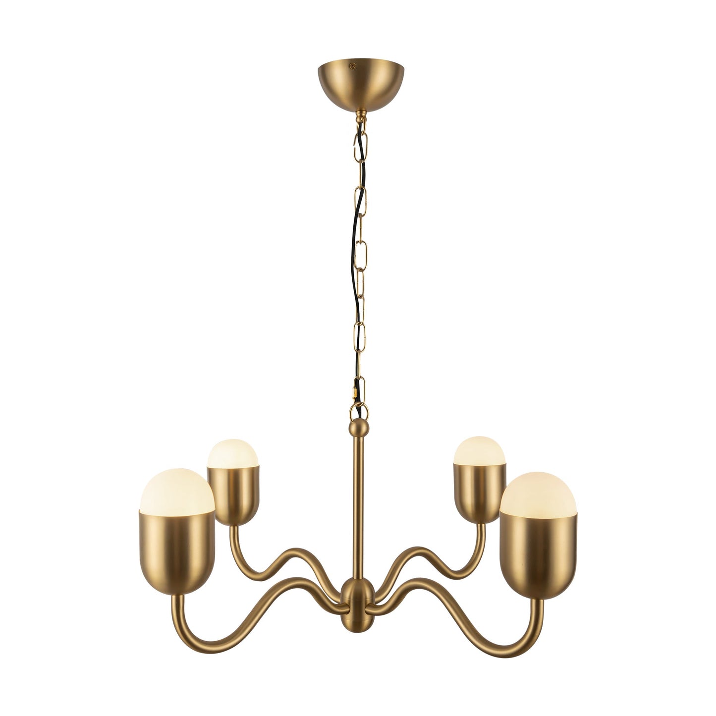 Alora Mood Effie brushed gold chandelier CH558427BGOP