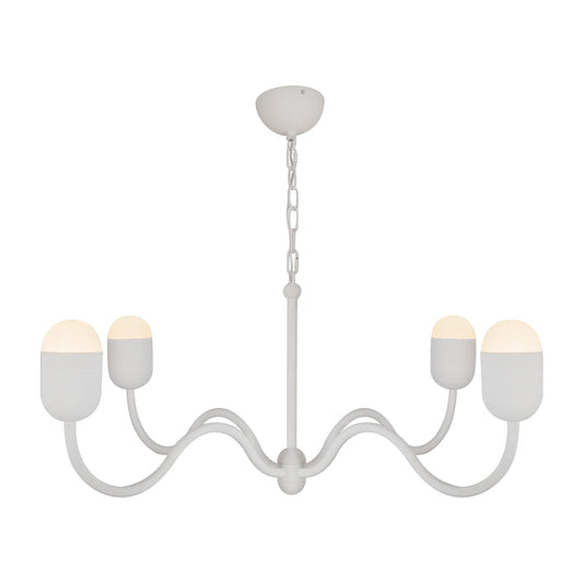 Alora Mood Effie antique white chandelier CH558439AWOP
