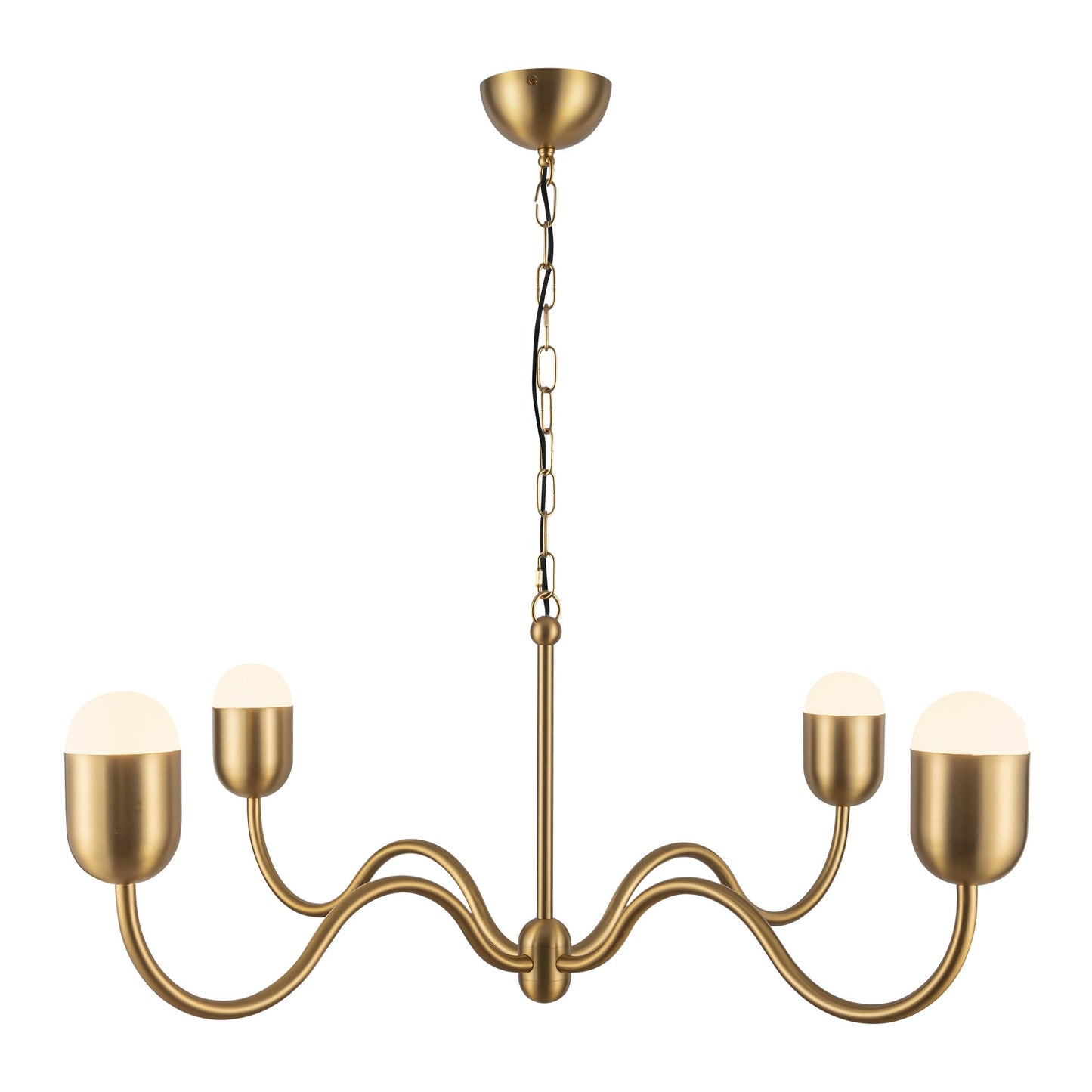 Alora Mood Effie brushed gold chandelier CH558439BGOP