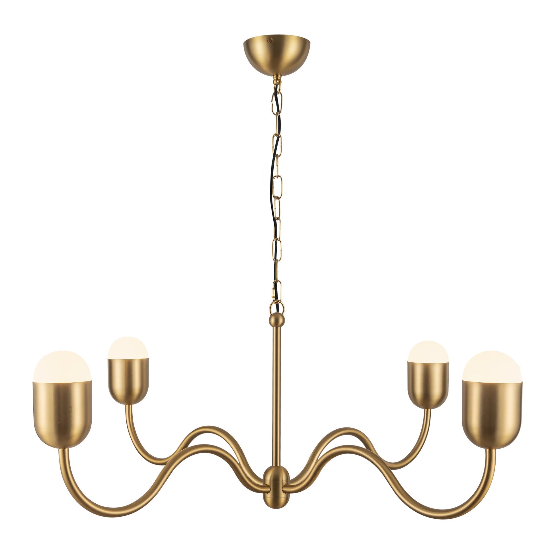 Alora Mood Effie brushed gold chandelier CH558439BGOP