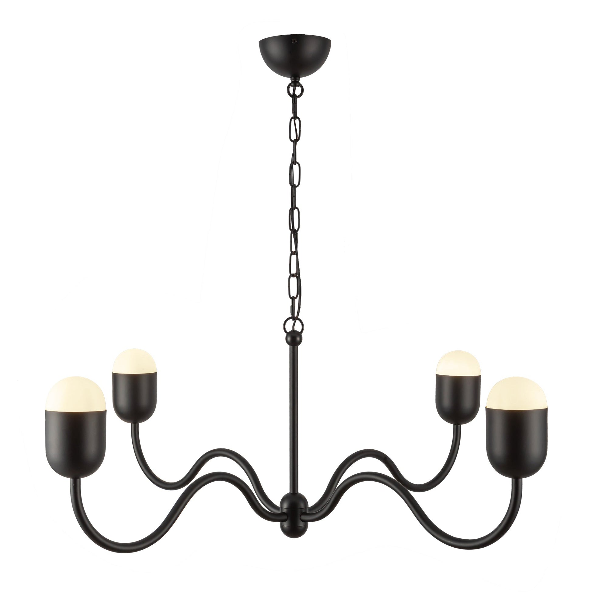 Alora Mood Effie matte black chandelier CH558439MBOP