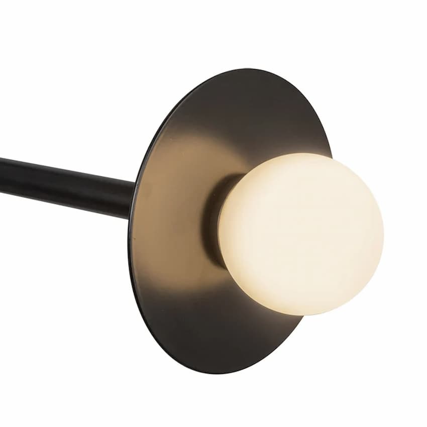 Kuzco CH15504 Elixir chandelier with adjustable downrod suspension, matte opal glass shades and modern decorative styling