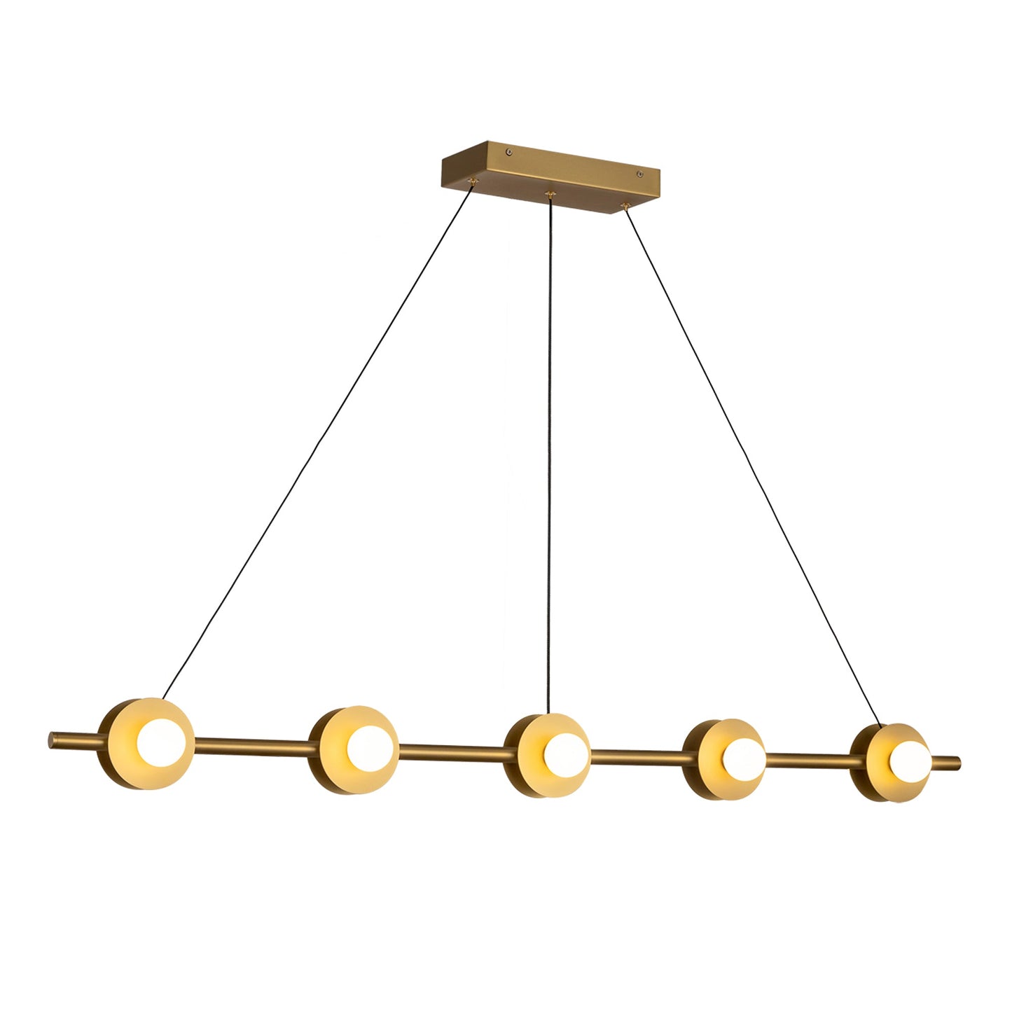 Kuzco Elixir brushed gold [universal voltage] linear pendant LP15548-BG-UNV