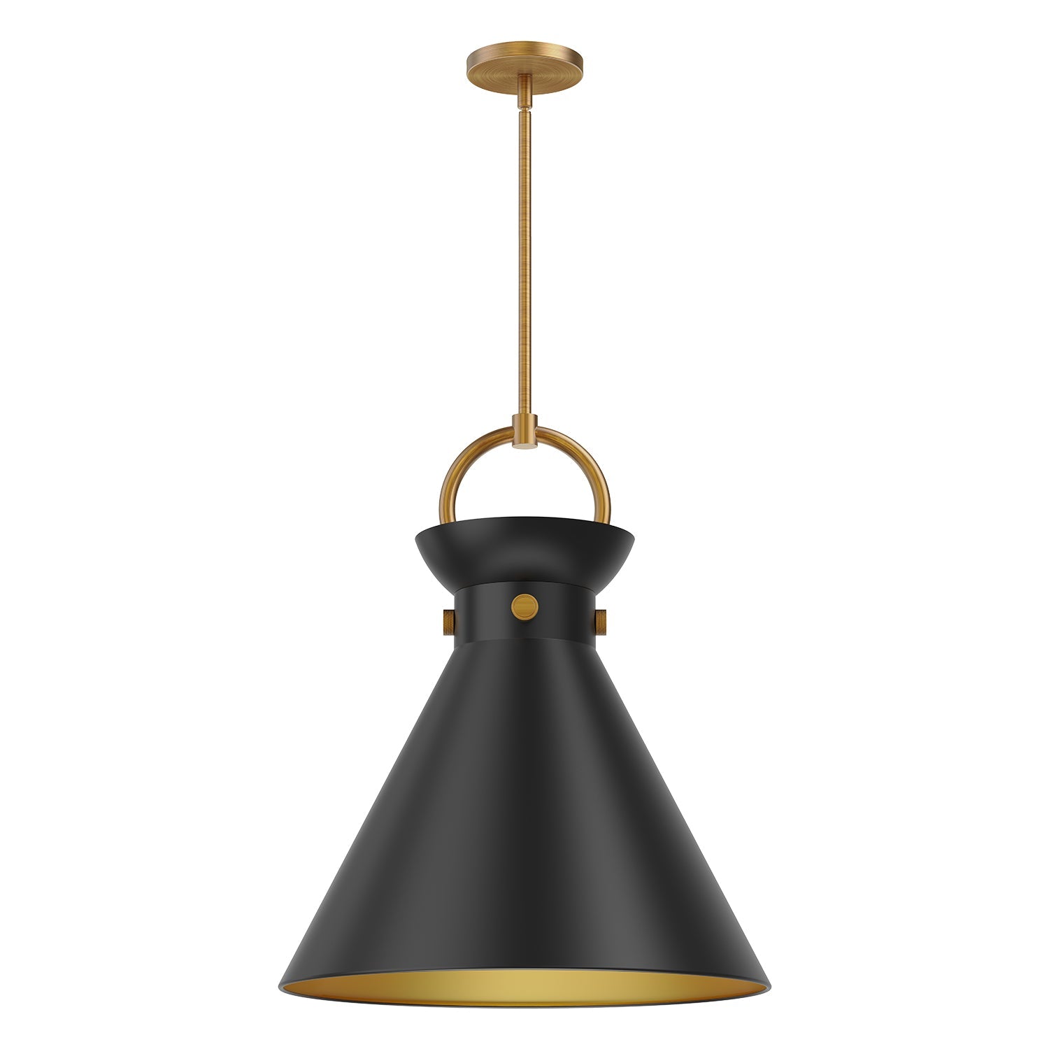 Alora Mood Emerson aged gold pendant PD412018AG