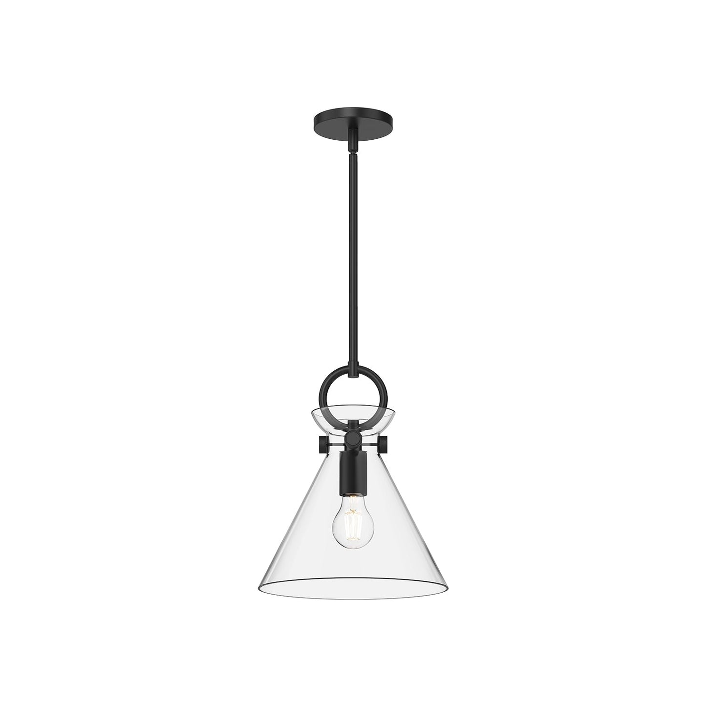 Alora Mood Emerson matte black pendant PD412511MBCL