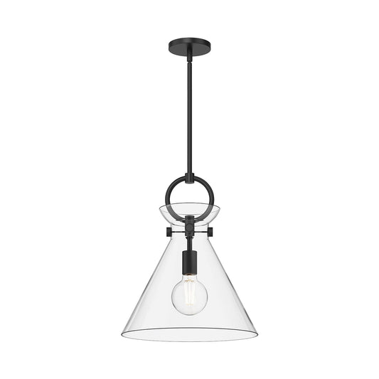 Alora Mood Emerson matte black pendant PD412514MBCL