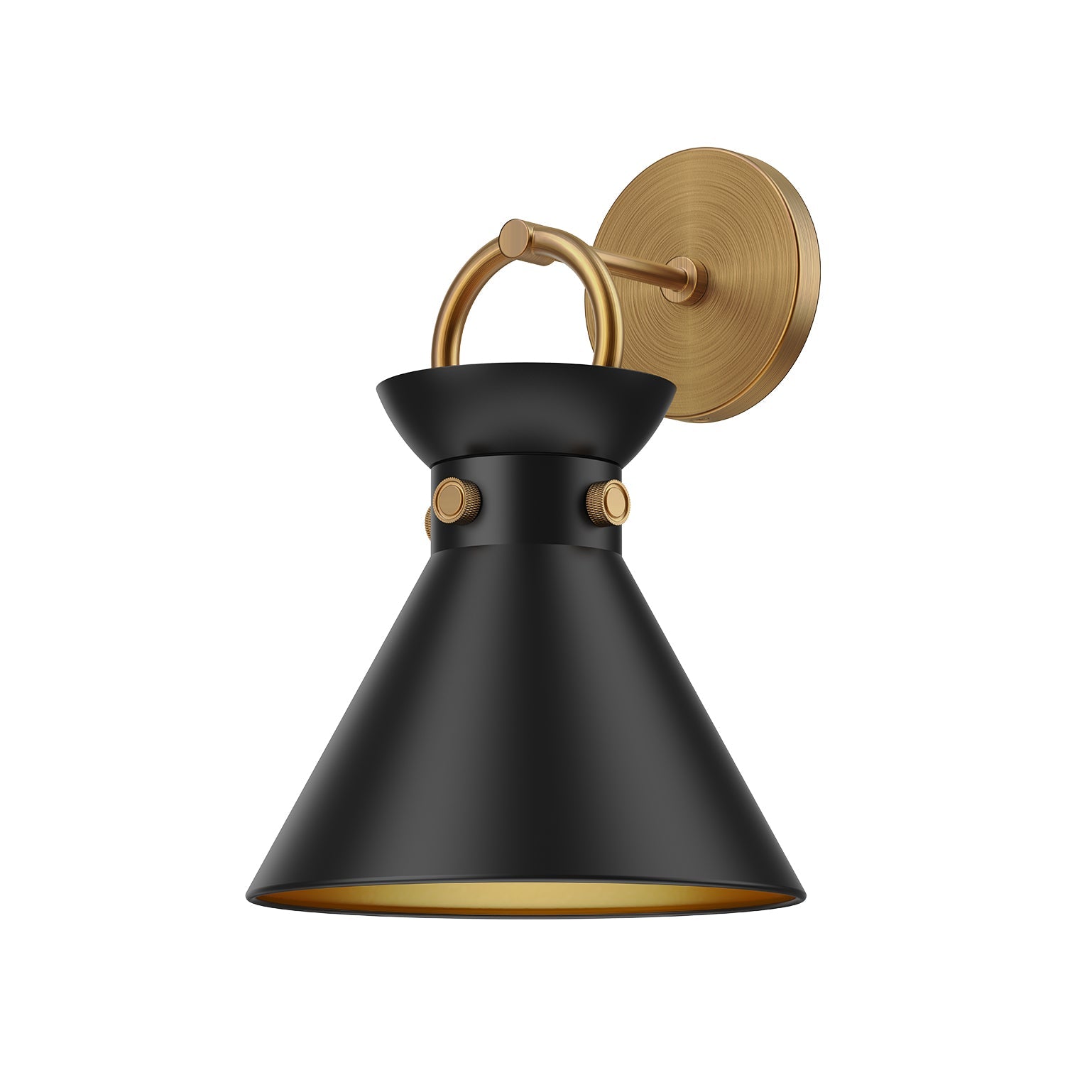 Alora Mood Emerson aged gold vanity light WV412009AGMB