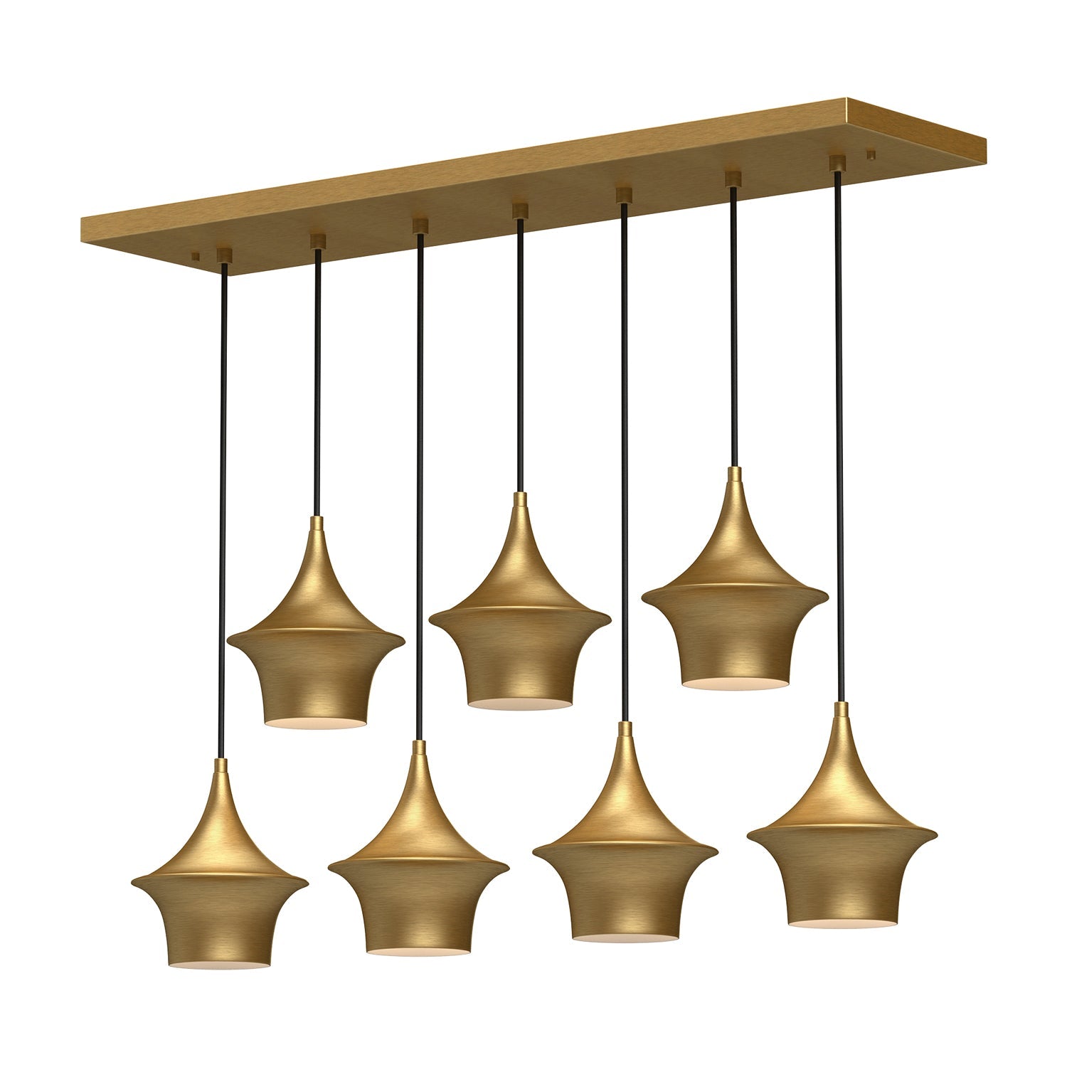 Alora Mood Emiko brushed gold linear pendant LP523036BG