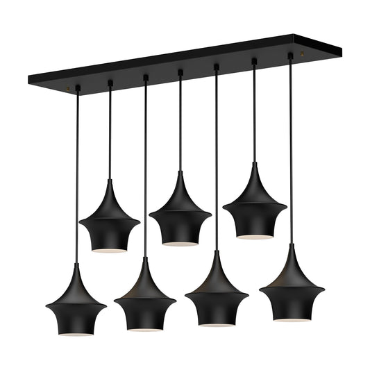 Alora Mood Emiko matte black linear pendant LP523036MB