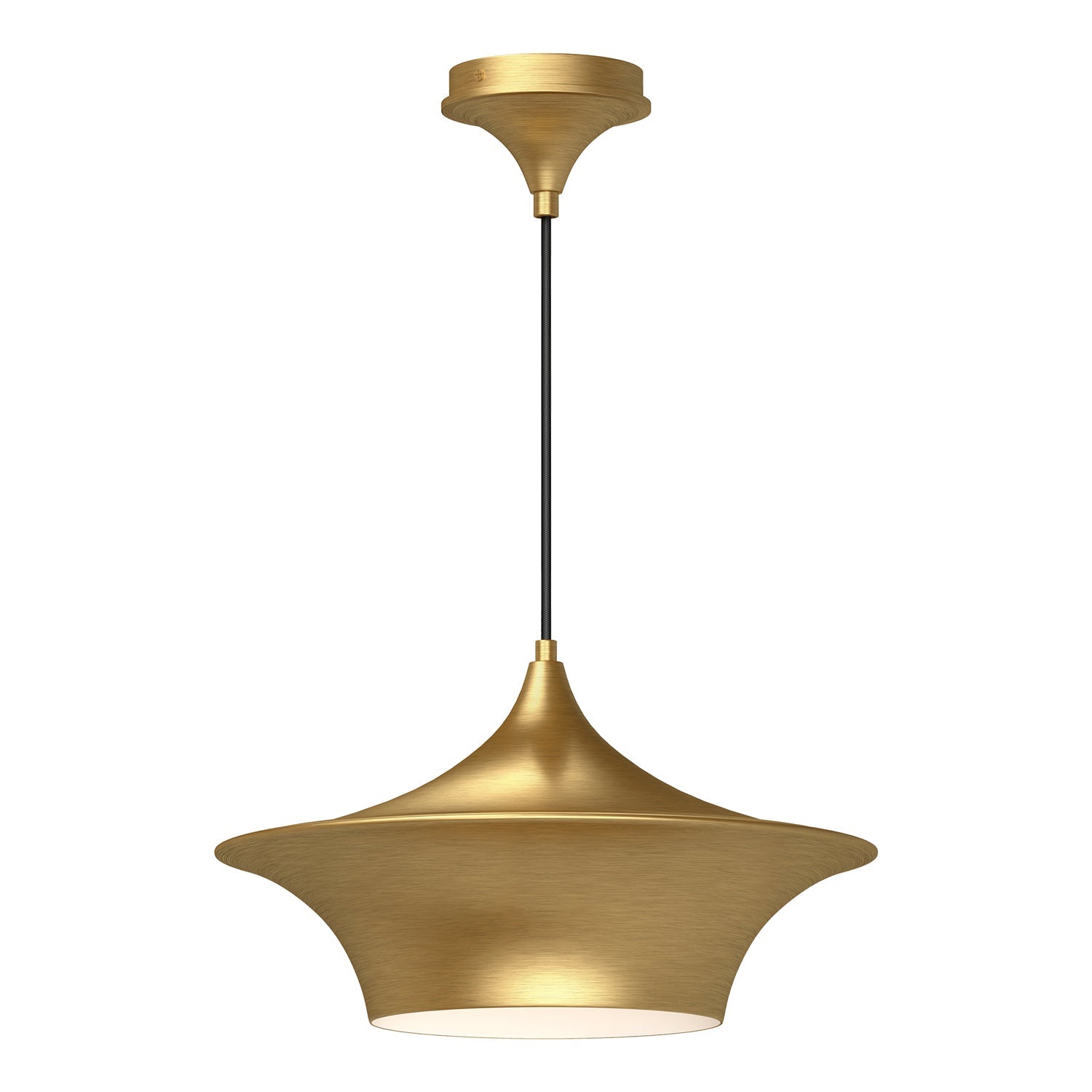 Alora Mood Emiko brushed gold pendant PD523016BG