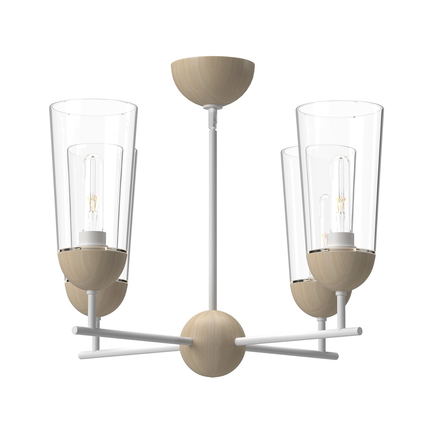 Alora Mood Emil white chandelier CH542324WHWK