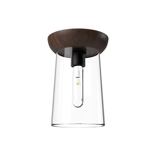 Alora Mood Emil matte black flush mount FM542007MBWT