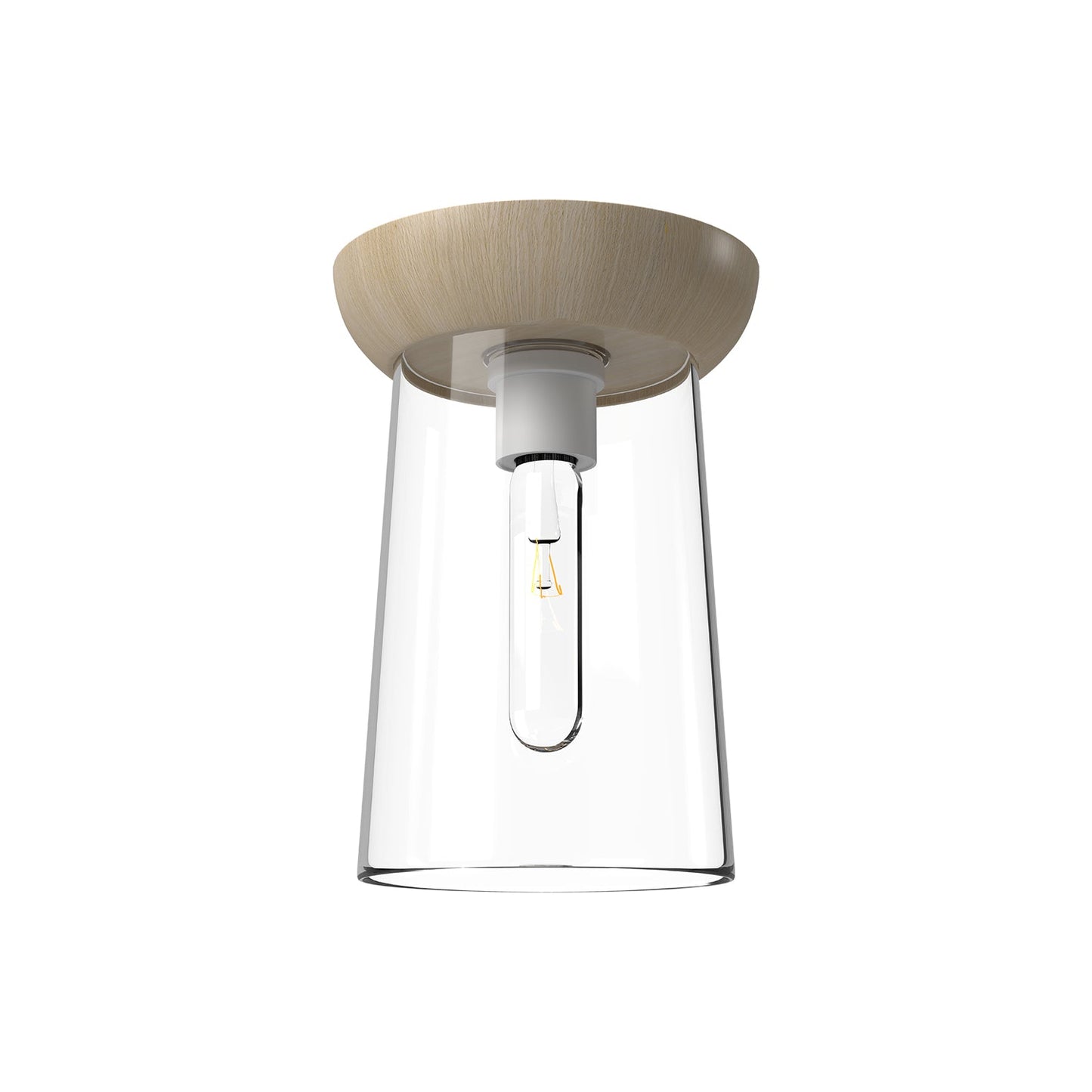 Alora Mood Emil white flush mount FM542007WHWK