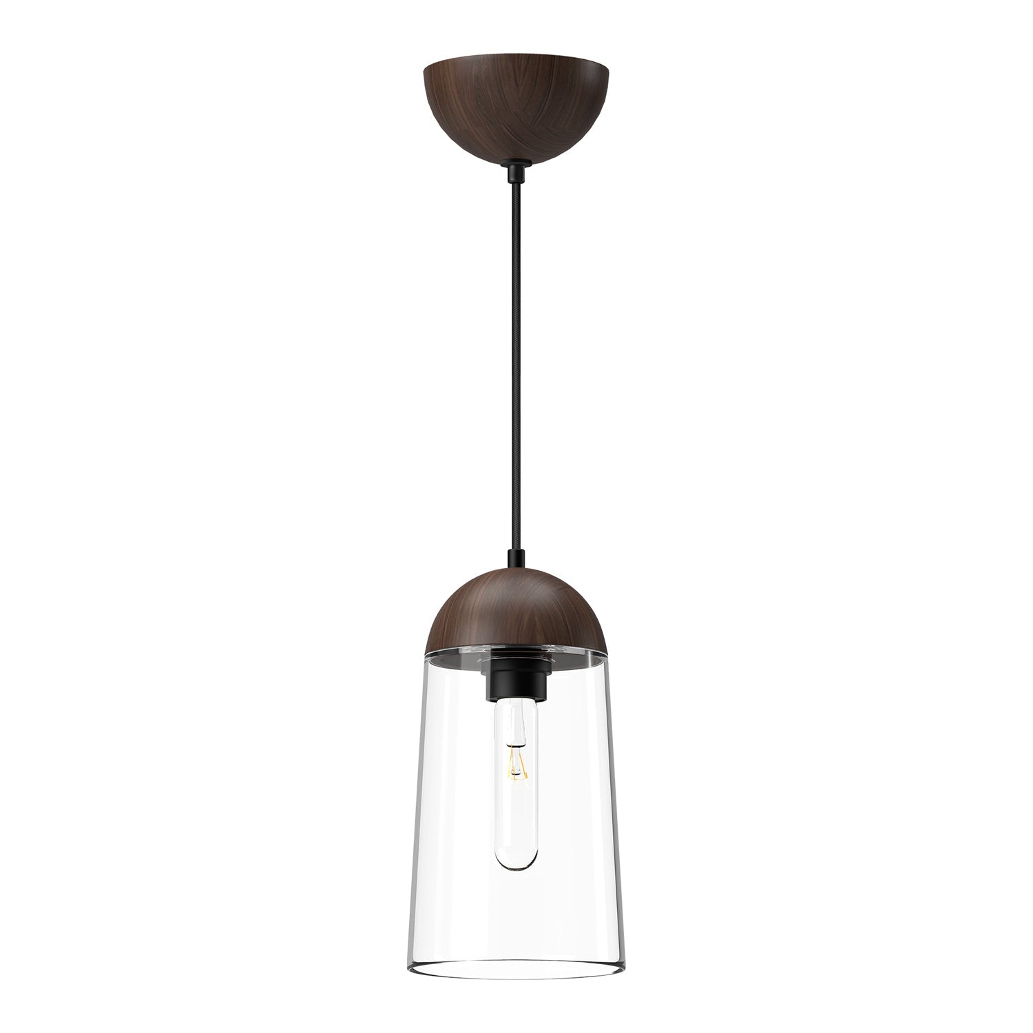 Alora Mood Emil matte black pendant PD542207MBWT