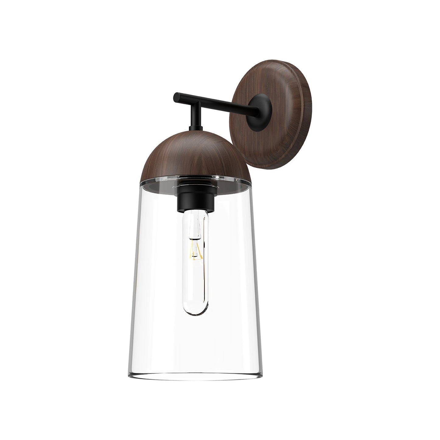 Alora Mood Emil matte black vanity light WV542007MBWT
