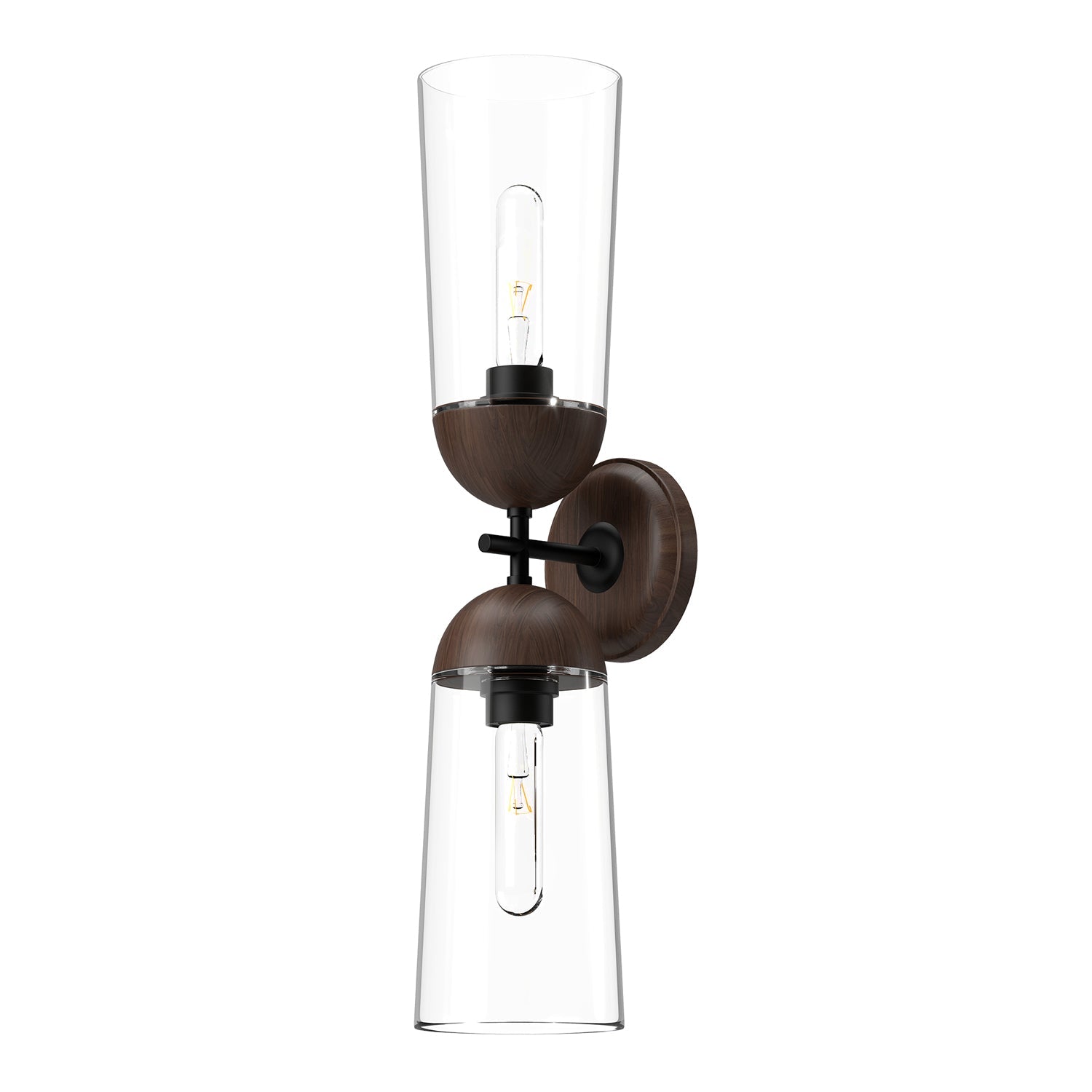 Alora Mood Emil matte black vanity light WV542226MBWT