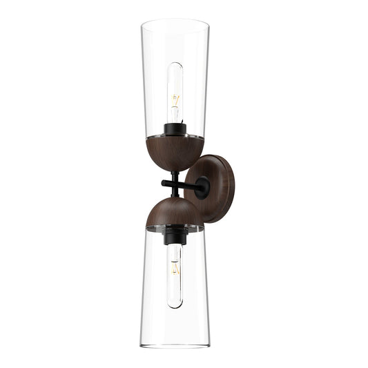Alora Mood Emil matte black vanity light WV542226MBWT