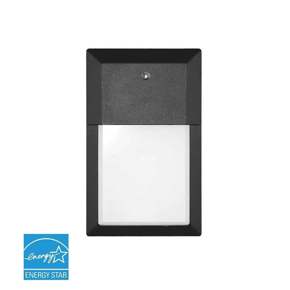 Euri Lighting 15.8W LED Wall Pack matte black EOL-WL02BK-2100e