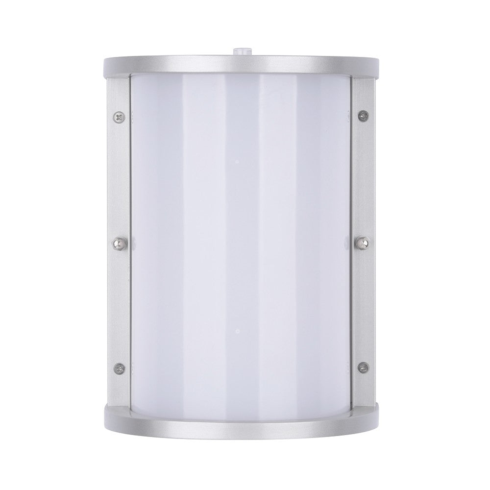 Euri Lighting 12.5W Outdoor Wall Light brushed nickel EOL-WL10FR-3100se