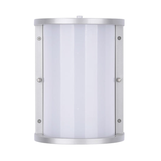 Euri Lighting 12.5W Outdoor Wall Light brushed nickel EOL-WL10FR-3100se