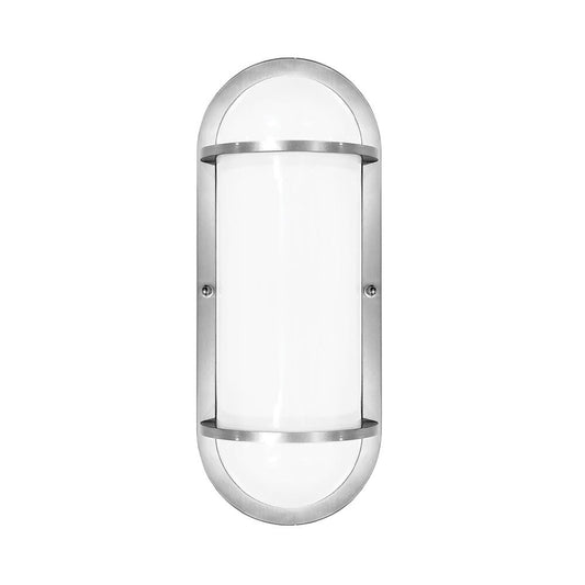 Euri Lighting 12.5W Outdoor Wall Light brushed nickel EOL-WL16FR-3100se