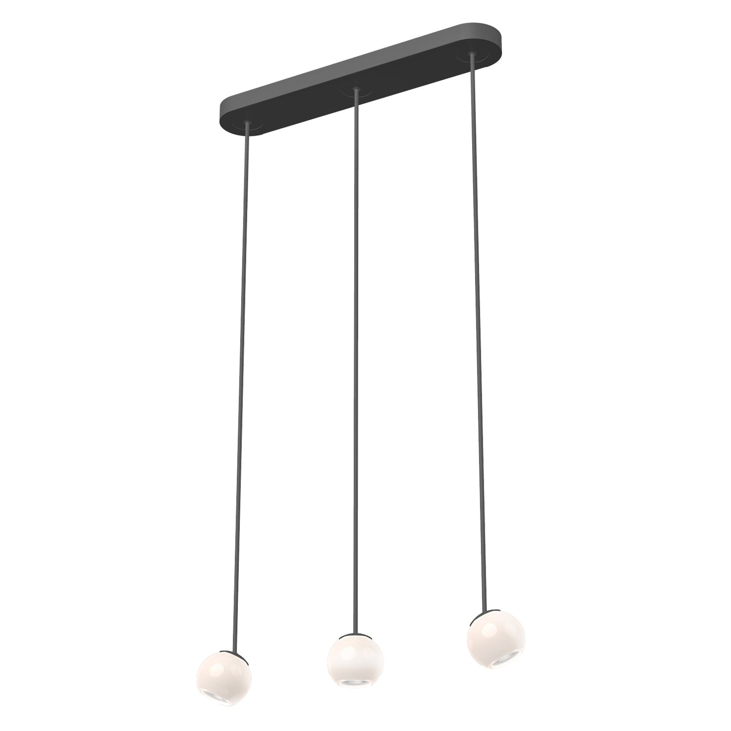 Kuzco Europa black multi-pendant MP47613-BK